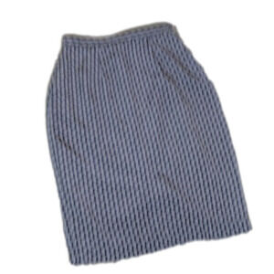 JACQUELINE Ferrar Navy/White Lightweight Pattern Skirt Size 6